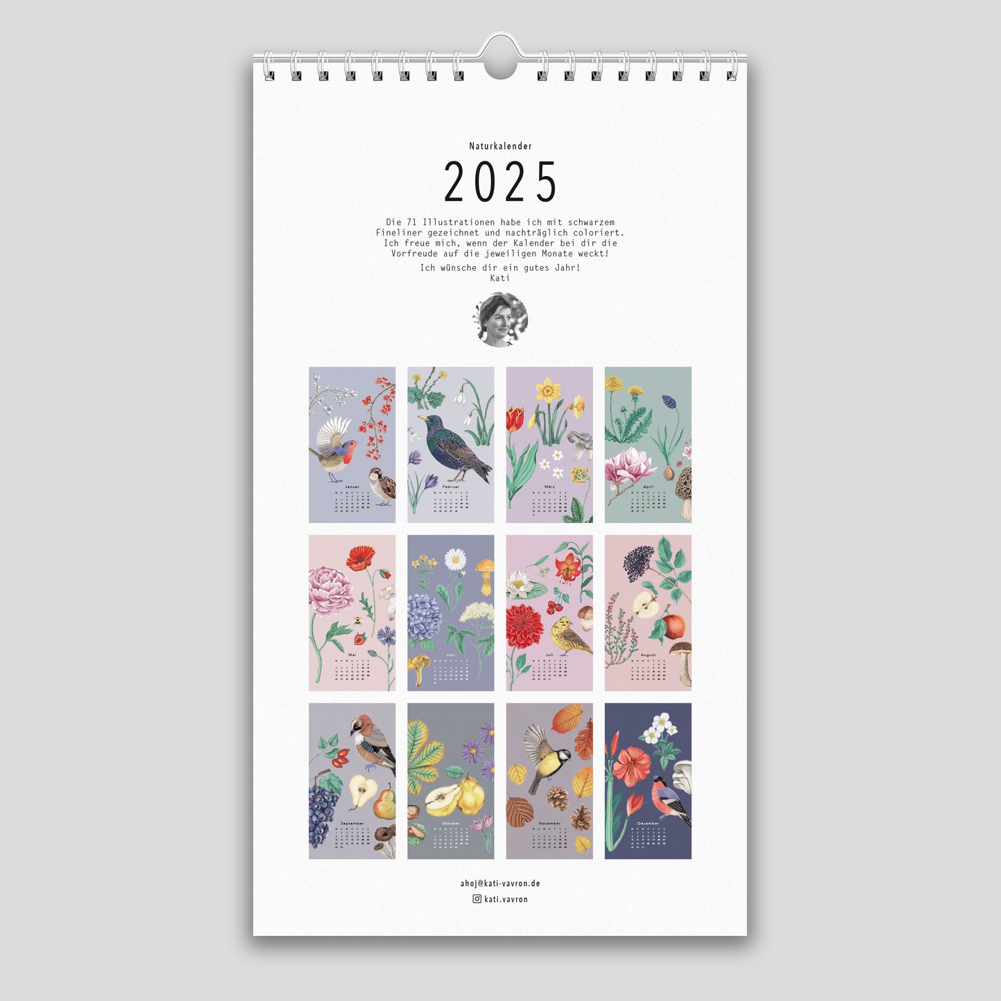 Naturkalender 2025 – Wandkalender