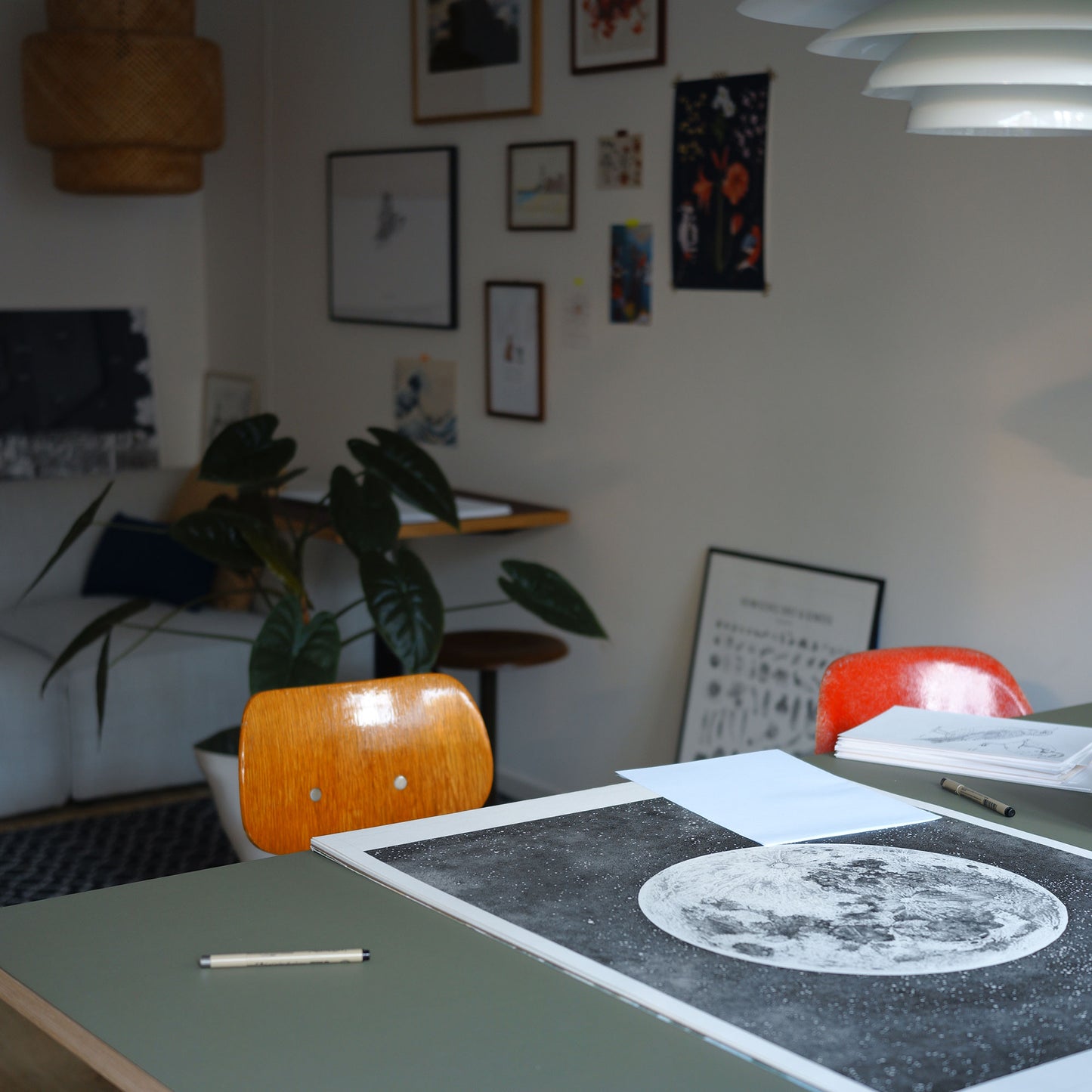 Mondkalender – Poster s/w (50x70)